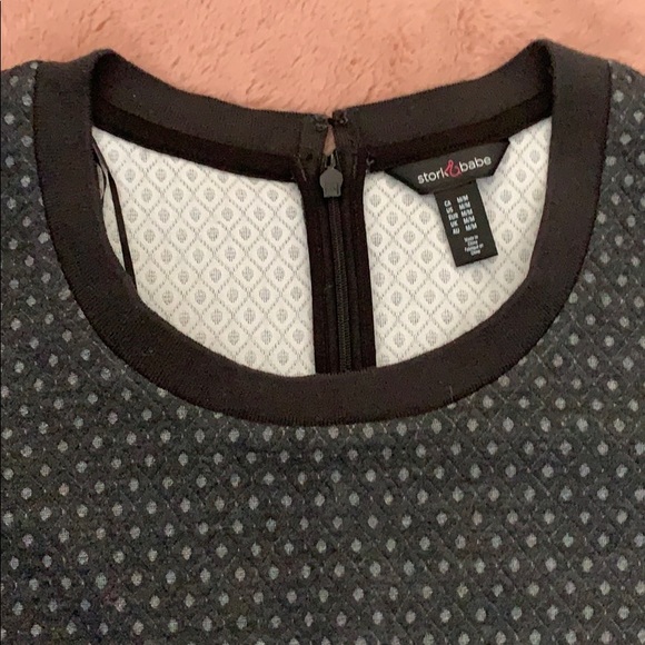 Stork and babe - winter maternity dress - Picture 3 of 4